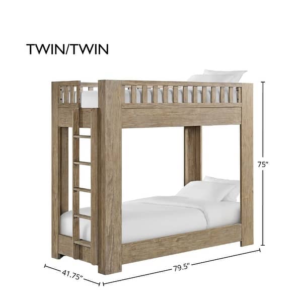 dimension image slide 1 of 2, Bello Pine Twin/Twin Bunk Bed