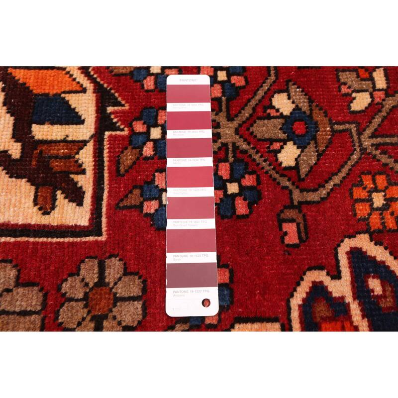 ECARPETGALLERY Hand-knotted Kayseri Vintage Dark Red Wool Rug - 5'4 x 9'11