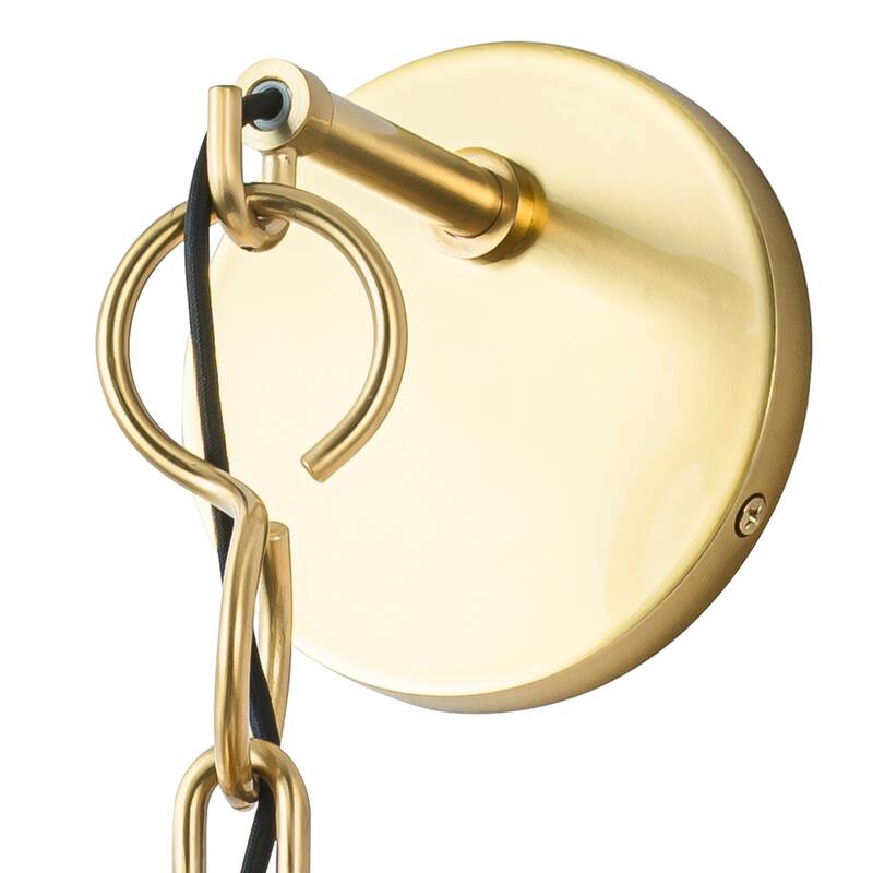 Modern 1-Light Wall Sconce with Long Bell Glass Shade Lighting