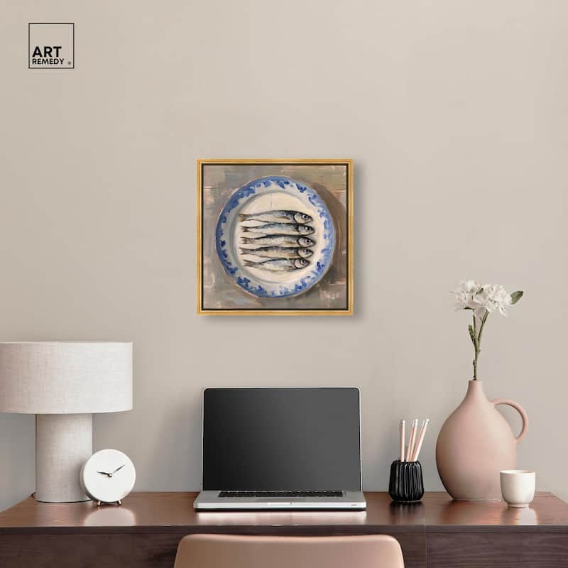 Sardines Still Life Canvas by Art Remedy