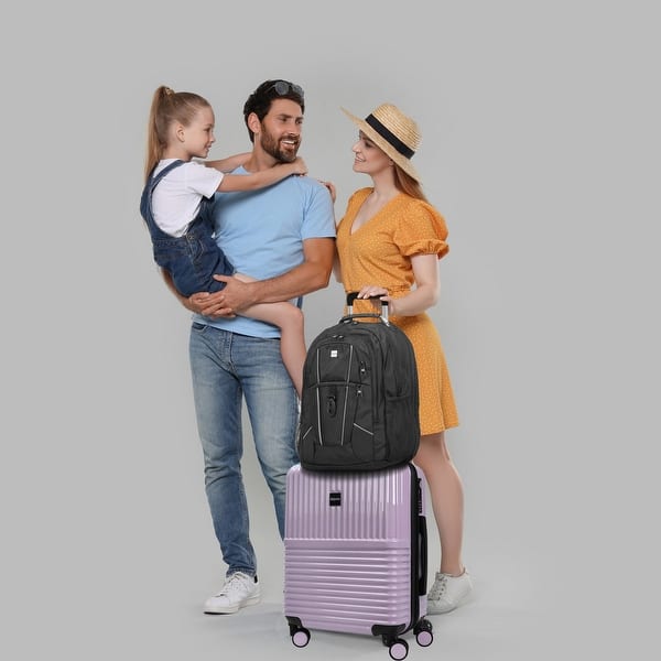 cabin luggage laptop backpack Underseat Rolling With Wheels For Air Travel Airline Approved Personal Item 18x14x8 Fits Fifteen Point Six Inch Ideal For Frontier The main body is constructed with Loop Form fabric made from recycled textile waste that is durable LEVEL8 Laptop Carry On Luggage