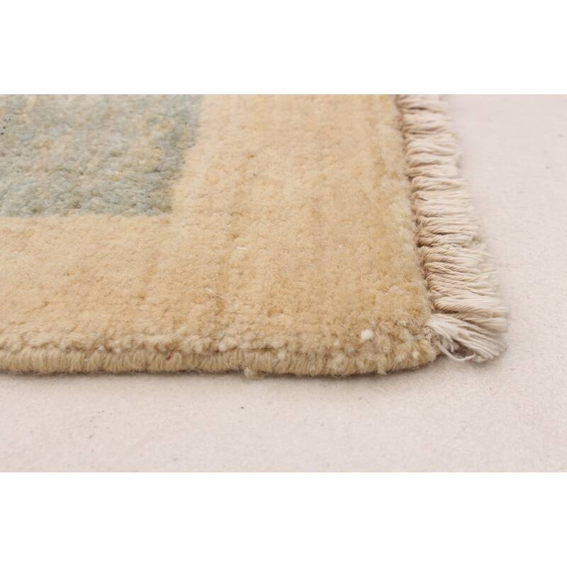 ECARPETGALLERY Hand-knotted Finest Peshawar Ziegler Ivory Wool Rug - 6'6 x 8'4
