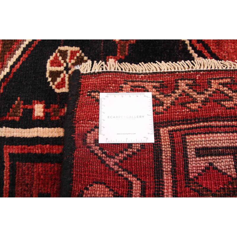 ECARPETGALLERY Hand-knotted Melis Vintage Red Wool Rug - 4'10 x 6'7