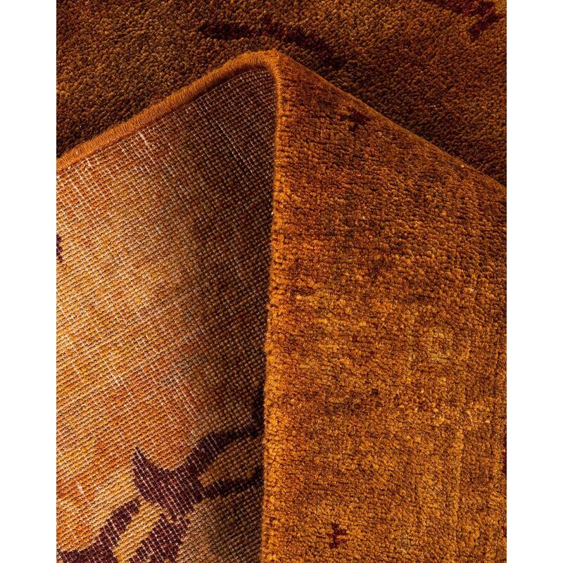 Overdyed, One-of-a-Kind Hand-Knotted Area Rug - Brown - 3' 2" x 5' 3"
