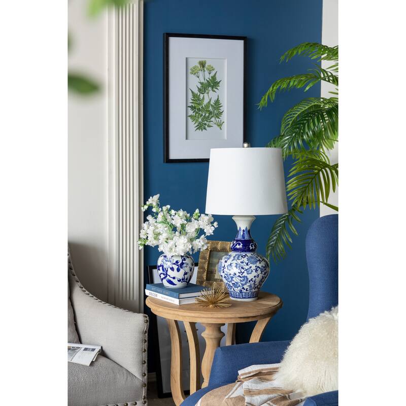 A&B Home Round Ceramic Vase Lamp