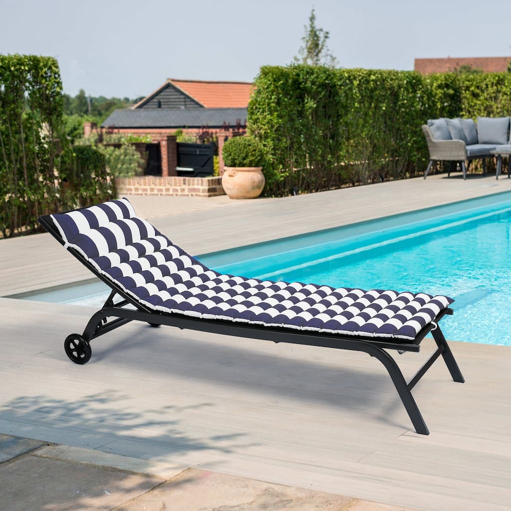 2PCS Outdoor Lounge Chair Cushion