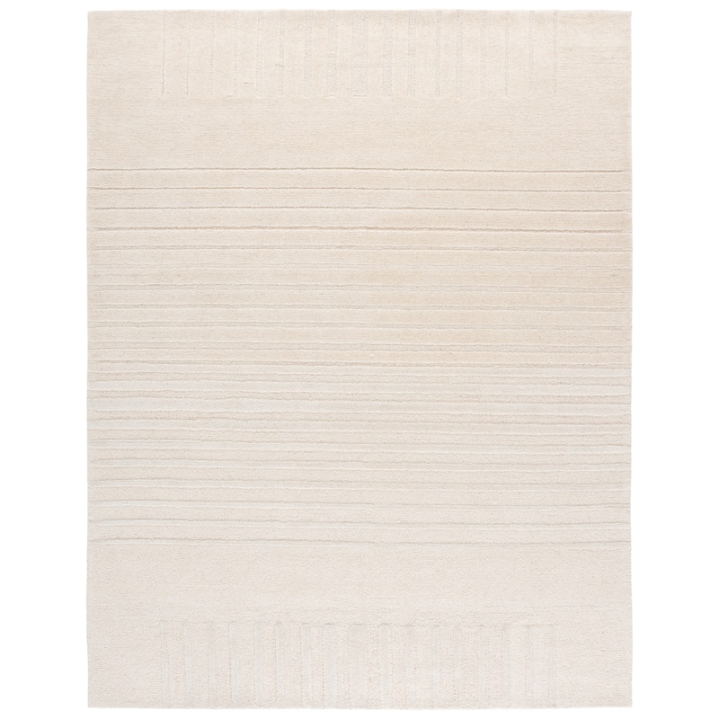 SAFAVIEH Handmade Ebony Alima Wool Rug - 8' x 10' - Ivory
