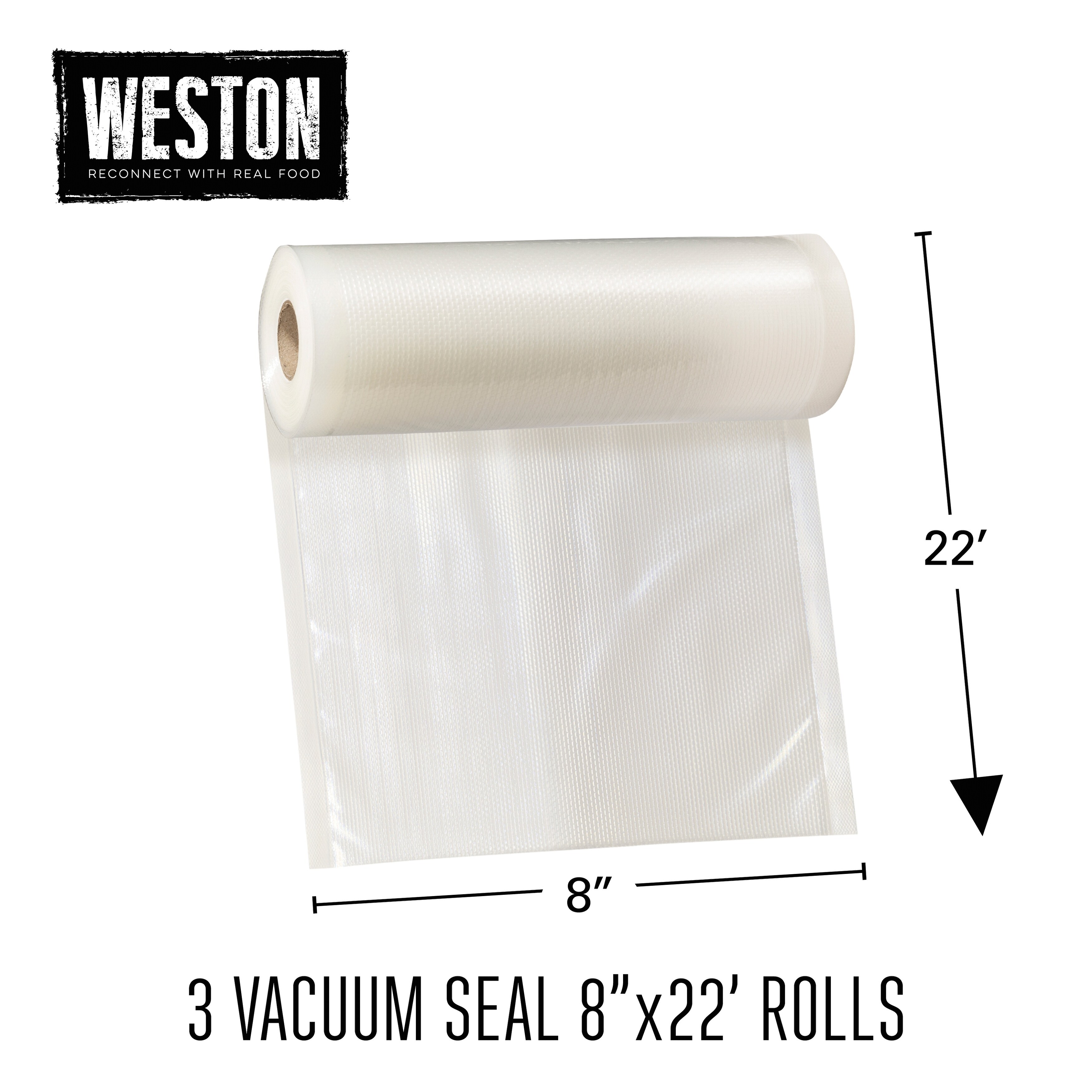 4Pcs 20*1500cm Rolls Embossed Vacuum Sealer Food Vacuum Bags Storage Bags -  Bed Bath & Beyond - 23039046