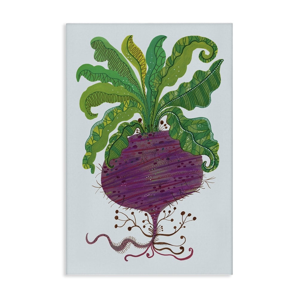 Stupell Stylized Beetroot Vegetable Canvas Wall Art Design By Kay Widdowson