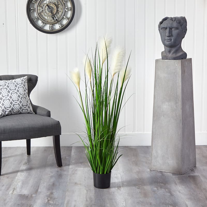 4' Plum Grass Artificial Plant - 5"