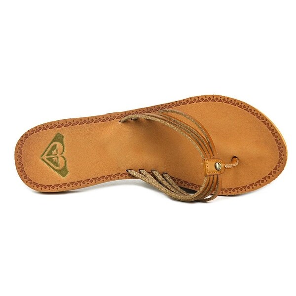 roxy tan flip flops