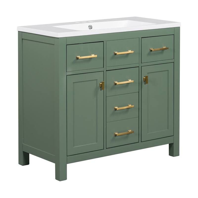36" Bathroon Storage Cabinet Vanity