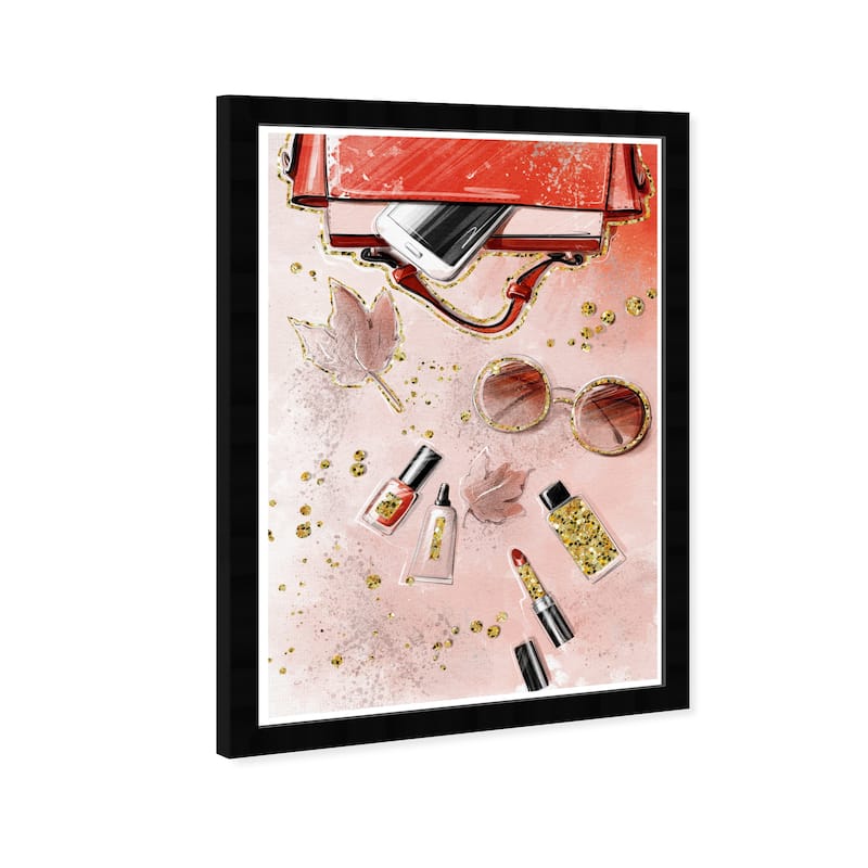 Wynwood Studio Prints Fashion and Glam Fall Books and Glams Red and Scarlet Glam Wall Art Canvas Print