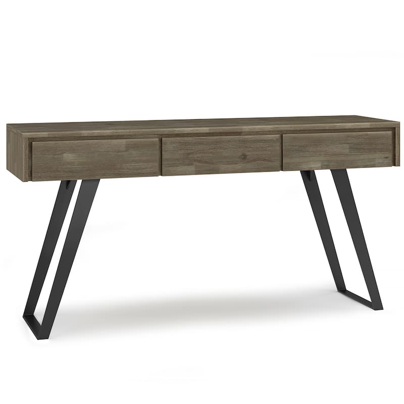WYNDENHALL Mitchell 60 inch Wide Modern Industrial Console Sofa Table - 60 W x 16 D x 30 H