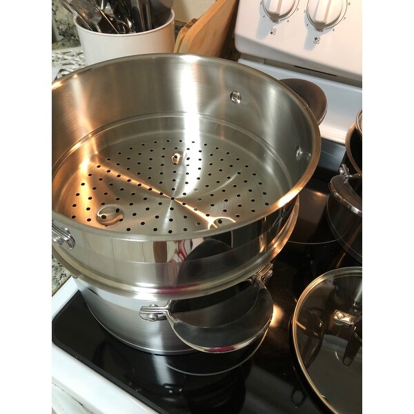 Top Product Reviews For Prime Cook Stainless Steel 8 Piece Cookset 11193467 Overstock