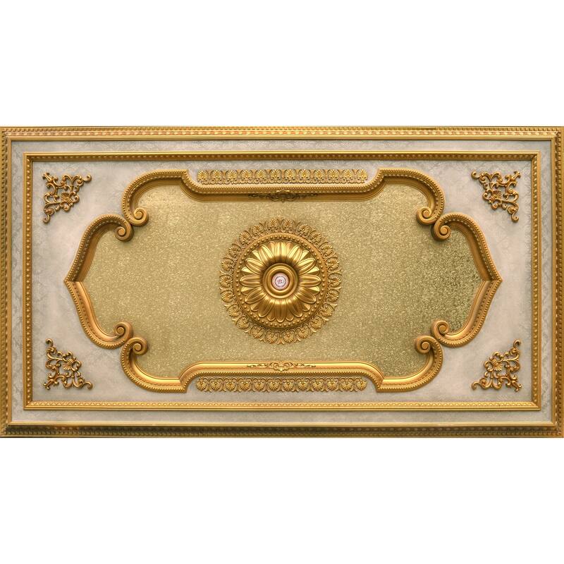 Blanco Rectangular Chandelier Ceiling Medallion 94 inches