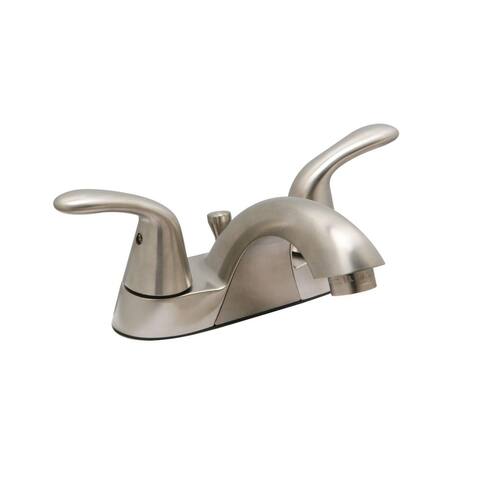 Trend Center Set Lavatory Faucet in PVD Satin Nickel - Pop-Up Drain Included