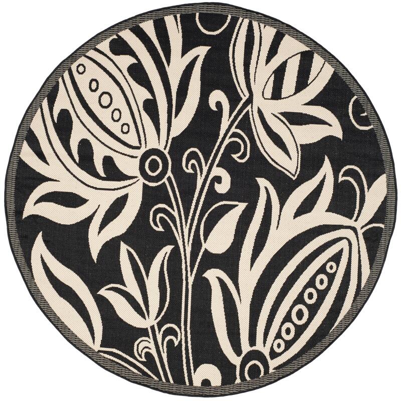SAFAVIEH Courtyard Leatrice Indoor/ Outdoor Patio Backyard Rug