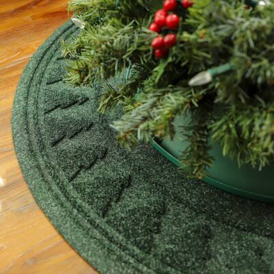 Waterhog Pine Tree Round Indoor or Outdoor Tree Skirt Mat - 35" Round