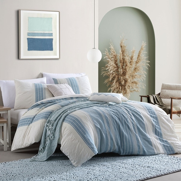 Swift Home Nenah 100 Cotton Gauze Waffle Herringbone Stripes