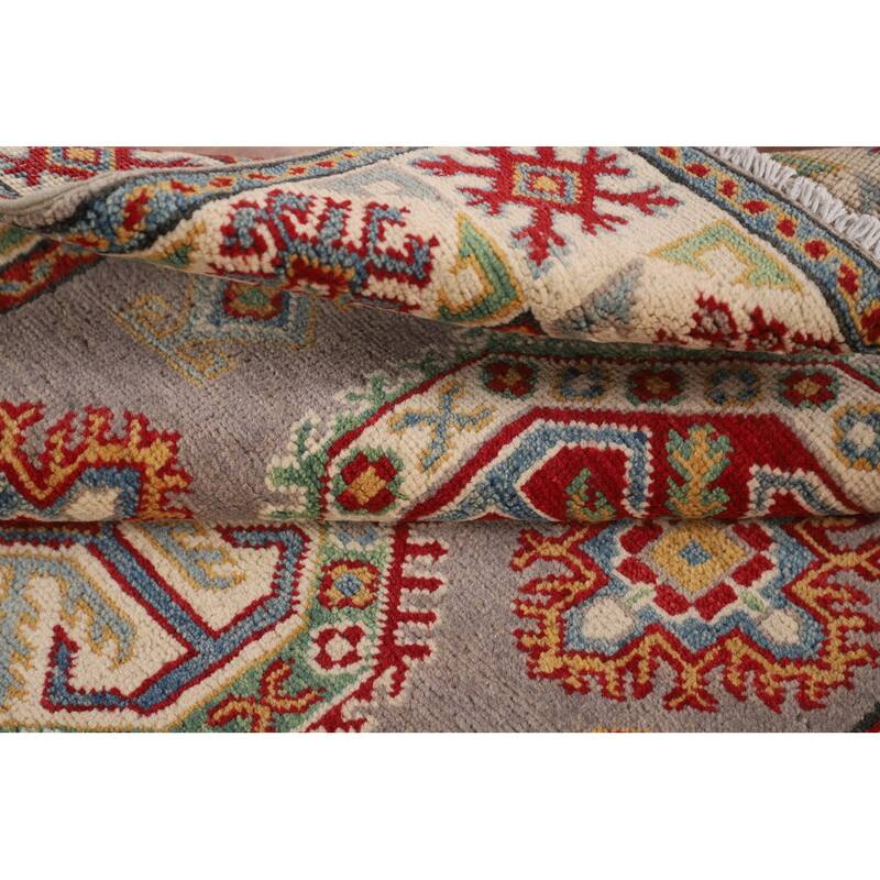 Kazak Foyer Rug Handmade Wool Carpet - 3'5" x 5'0"