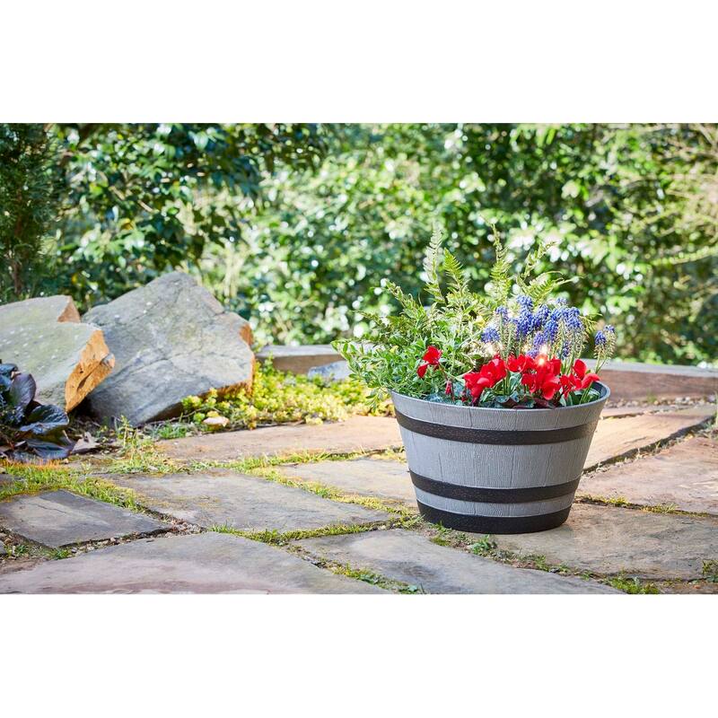 Southern Patio Whiskey Barrel Planter