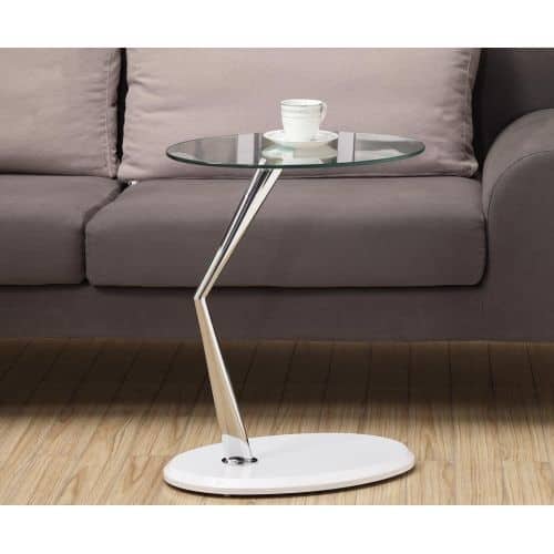 Monarch Specialties Side Table Vi 24 Inch Tall Contemporary Oval With Tempered Gl Surface Monarch Specialties Side Table Vi 24 Inch Tall Contemporary Oval With Tempered Gl Surface