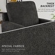 preview thumbnail 13 of 19, Furry Swivel Chair Comfy Teddy Accent Armchair Soft Padded Single Sofa Reading Chair with Pillow，Set of 1