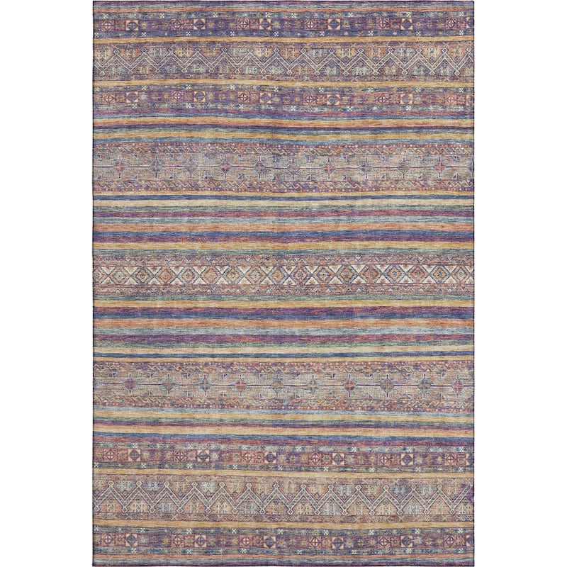 Premium Washable Super Soft Boho Stripes Mayfield Rug