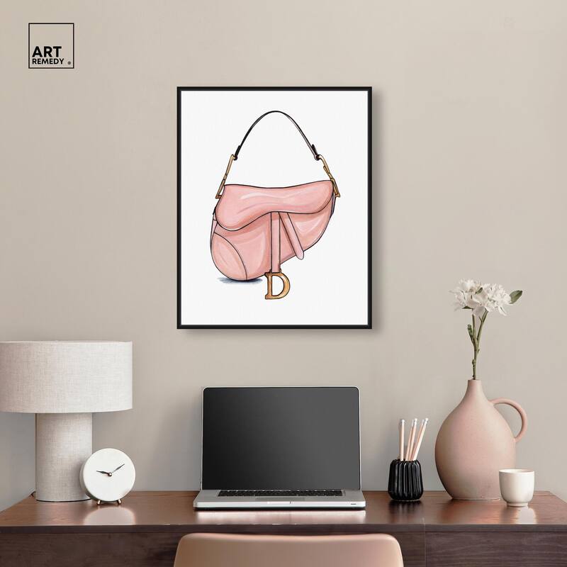 Doll Memories - Blush Pink Bag Canvas by Art Remedy