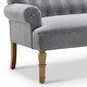 preview thumbnail 30 of 70, Moser Bay Arete Upholstered Tufted Settee Chesterfield Style Loveseat, Velvet or Linen
