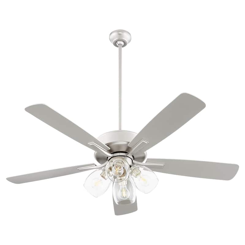 Quorum International 4525-04 Ovation 52" 5 Blade 4 Light Indoor - Satin Nickel