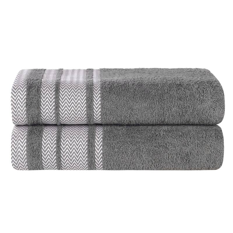 Superior Hays Cotton Absorbent Medium Weight Bath Towels, Set of 2