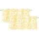 preview thumbnail 3 of 8, DriftAway Daisy Dahlia Blooming Flower Floral Lined Window Curtain Valance 2 Pack Yellow - 52"widthx18"length2pack