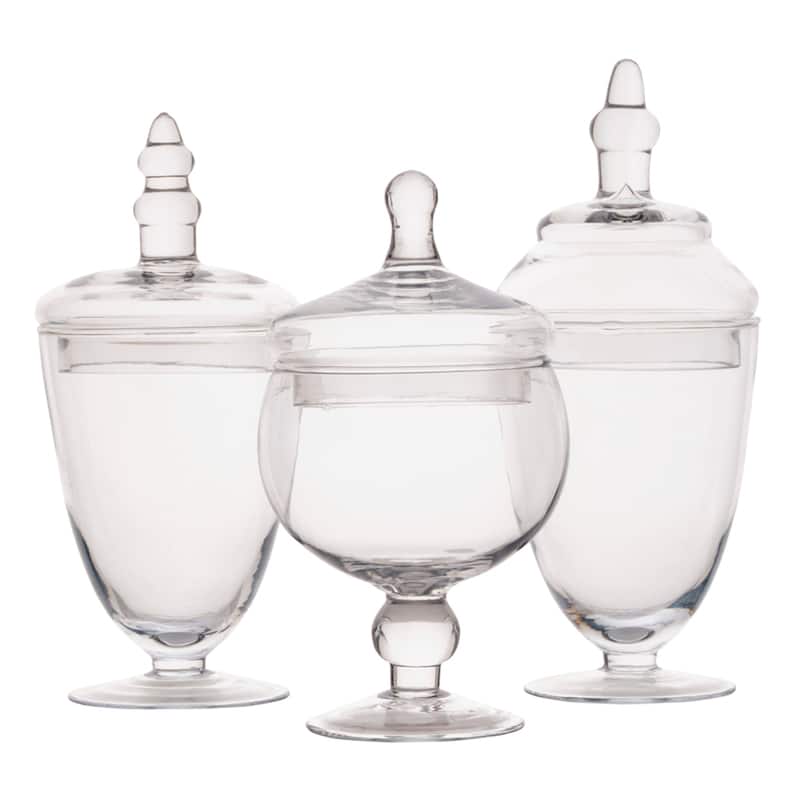 Elements Set of 3 Apothecary Jars