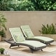 preview thumbnail 12 of 61, Salem Outdoor Wicker Lounge with Water Resistant Cushion (Set of 2) by Christopher Knight Home