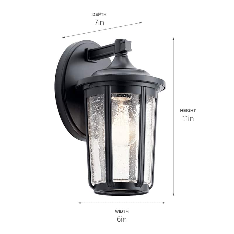 Kichler Fairfield 11 inch 1 Light Wall Light in Black