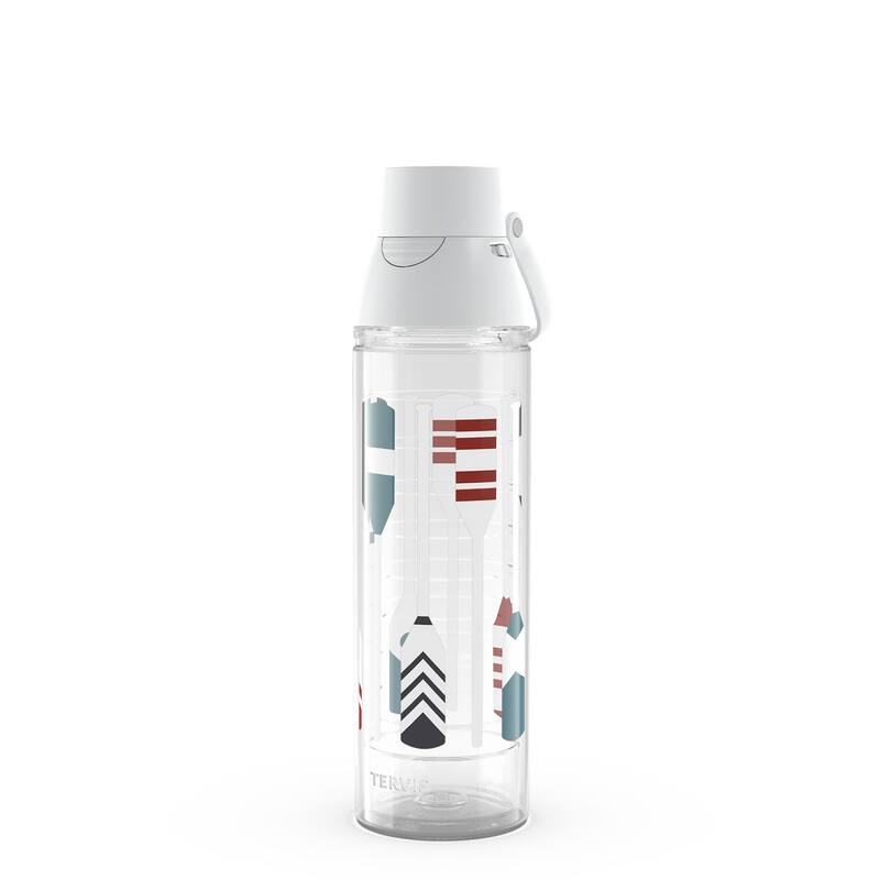Tervis Trade Winds Collection Either Oars Made in USA Double Walled Insulated Travel Tumbler, Classic - 24oz Venture Lite Water Bottle