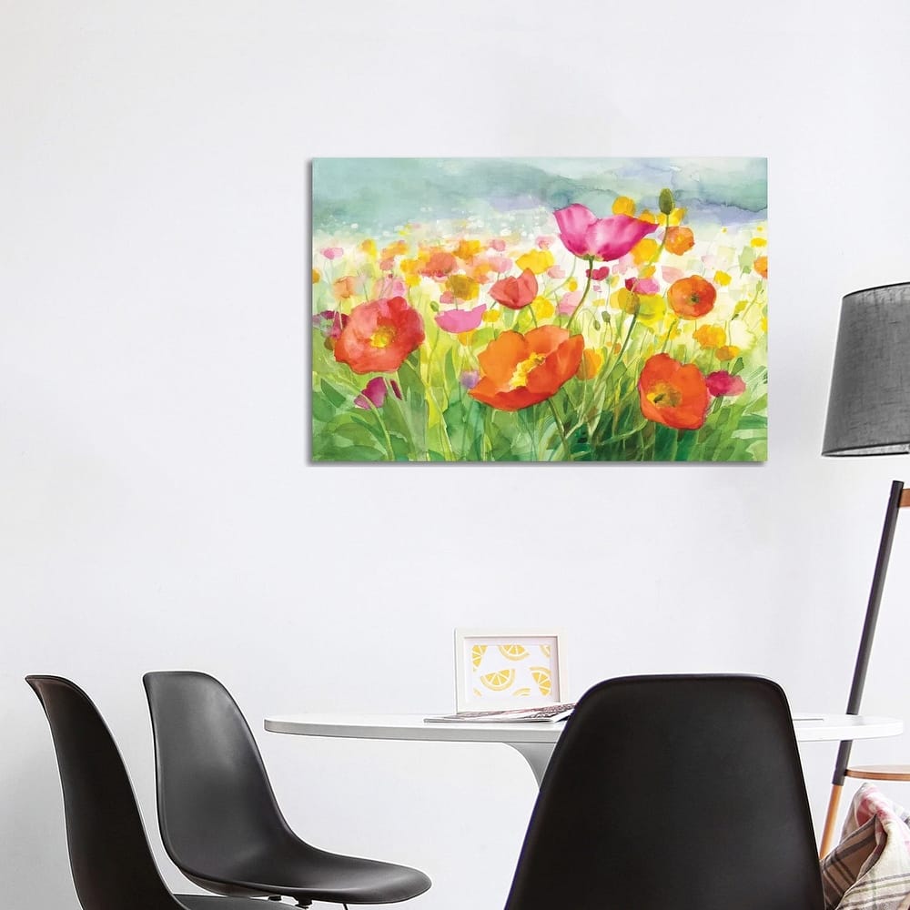 iCanvas "Meadow Poppies" by Danhui Nai Canvas Print