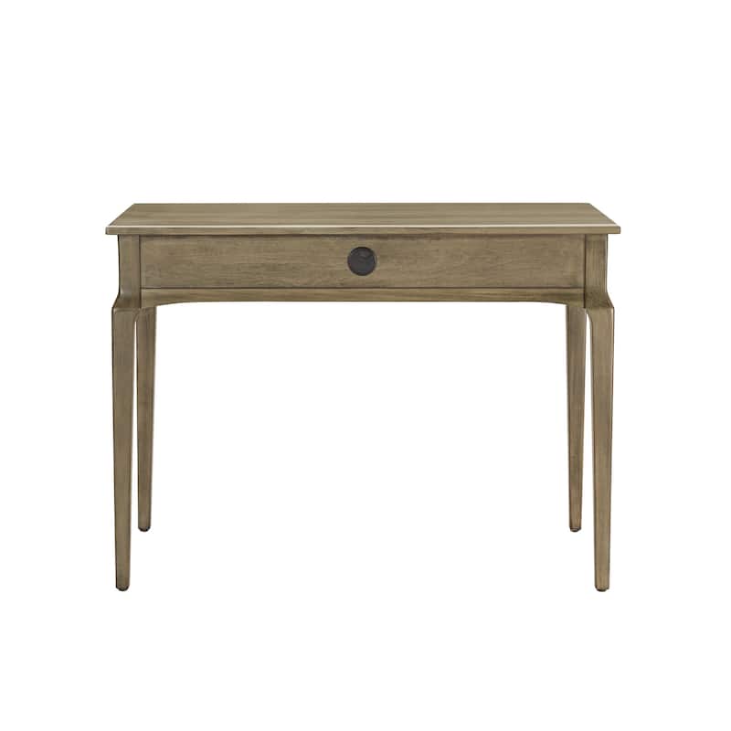 Stratus Solid Wood Laptop Writing Desk with Drop Front Keyboard Drawer