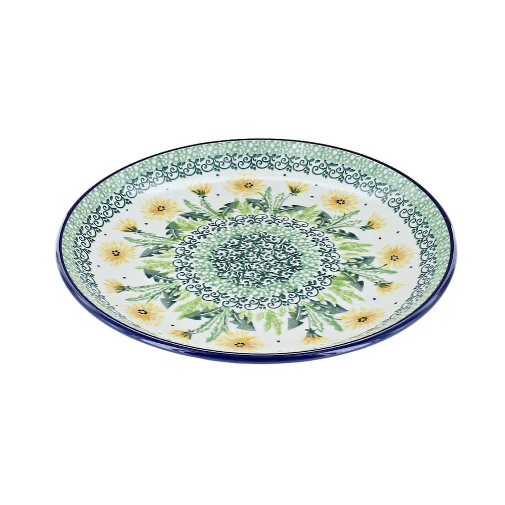 Blue Rose Polish Pottery Ceramika Artystyczna Dessert Plate