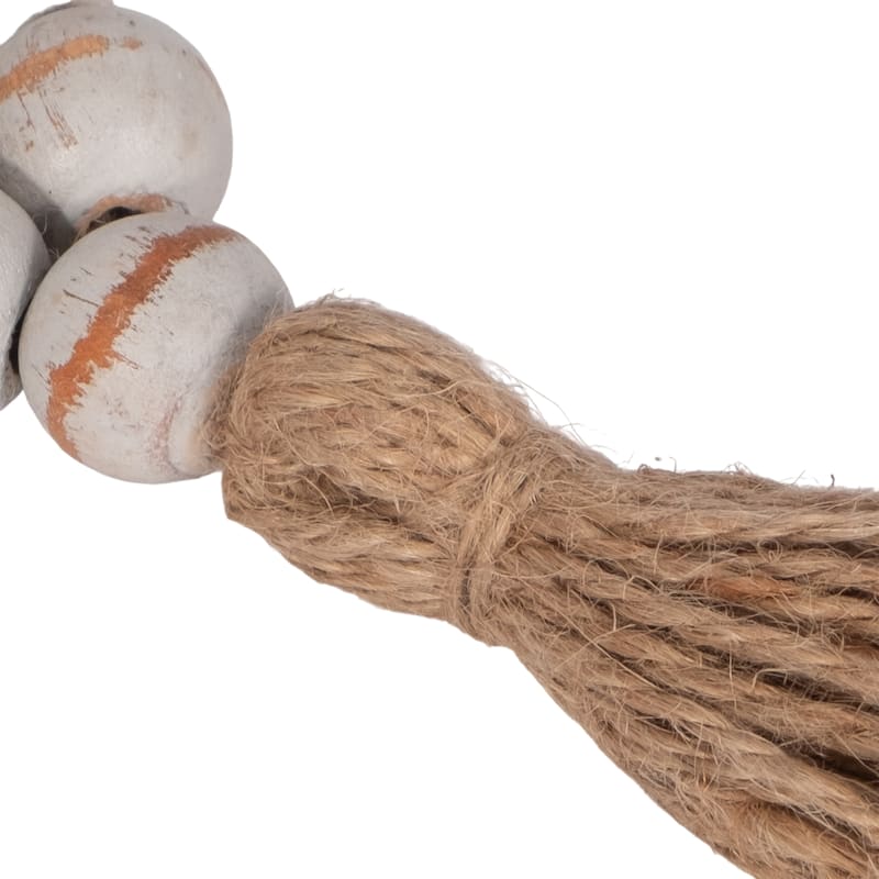 Mango Wood Double Beaded Garland with Tassel