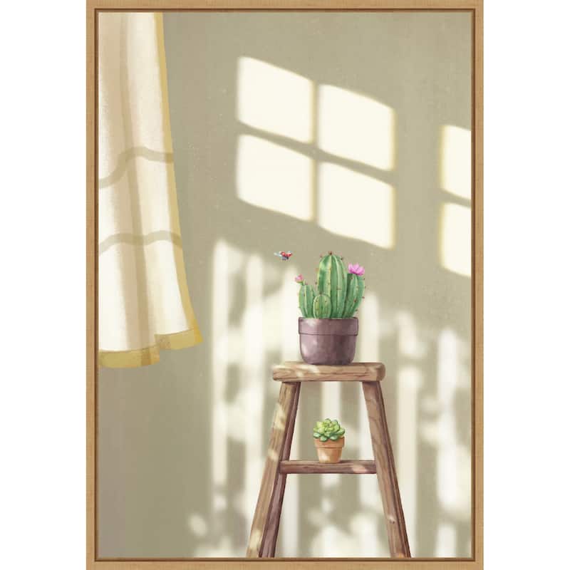 Sunrise Serenity by Xuan Thai Framed Canvas Wall Art Print - Sylvie Natural