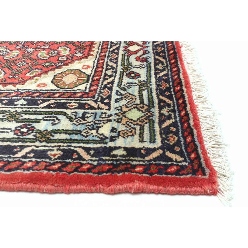 ECARPETGALLERY Hand-knotted Andelz Red Wool Rug - 3'5 x 4'11