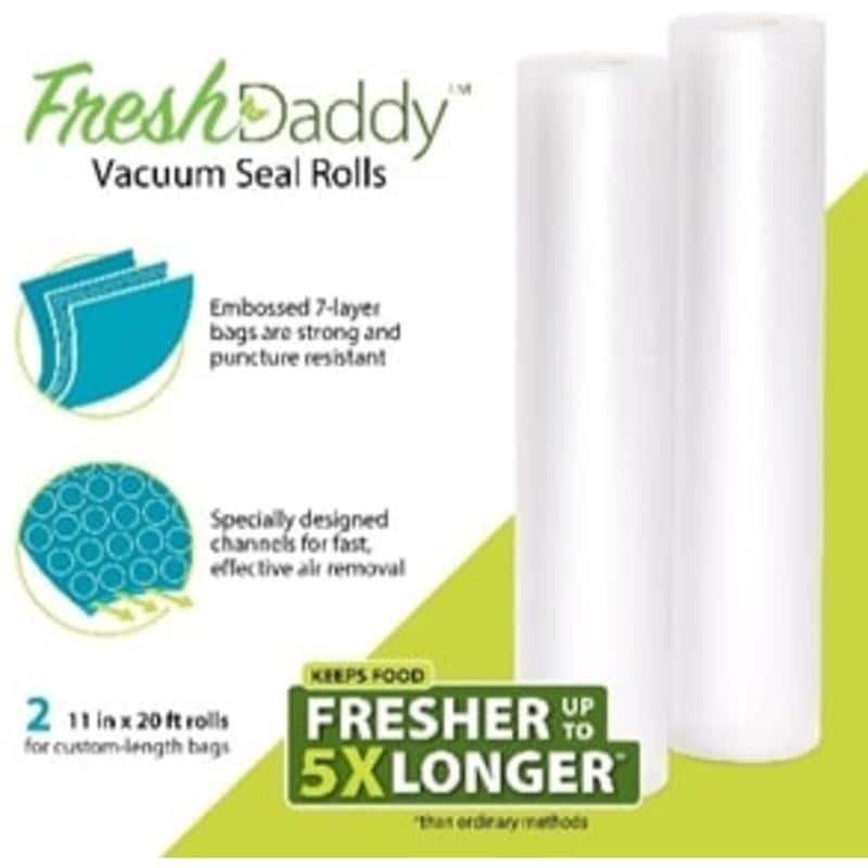 FreshDaddy Vacuum Zipper Bags - Quart Size Presto