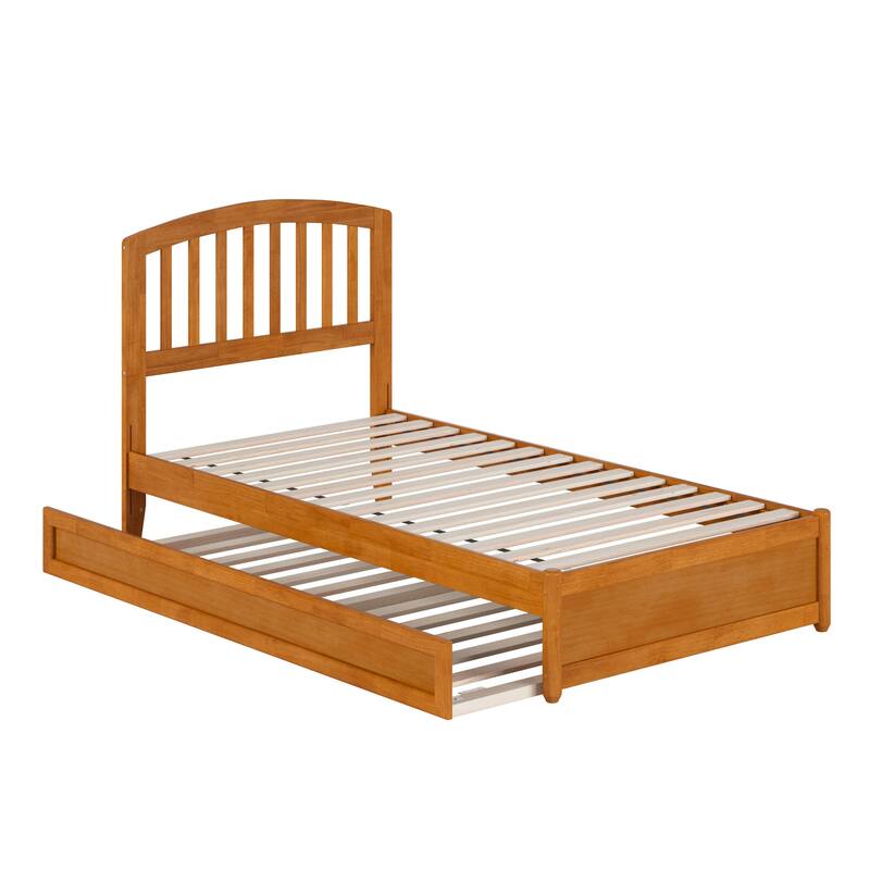 Lucia Platform Bed with Panel Footboard and Twin Trundle