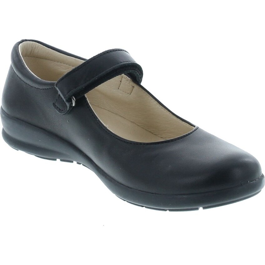 girls leather school shoes