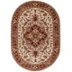 preview thumbnail 23 of 27, SAFAVIEH Handmade Classic Fae Traditional Oriental Wool Rug 4'6" x 6'6" Oval - Light Gold/Red - Oval