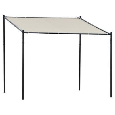 Premium Wall Mounted Gazebo with Steel Frame and PVC Coated Polyester Canopy for Patio Garden or Terrace Shade