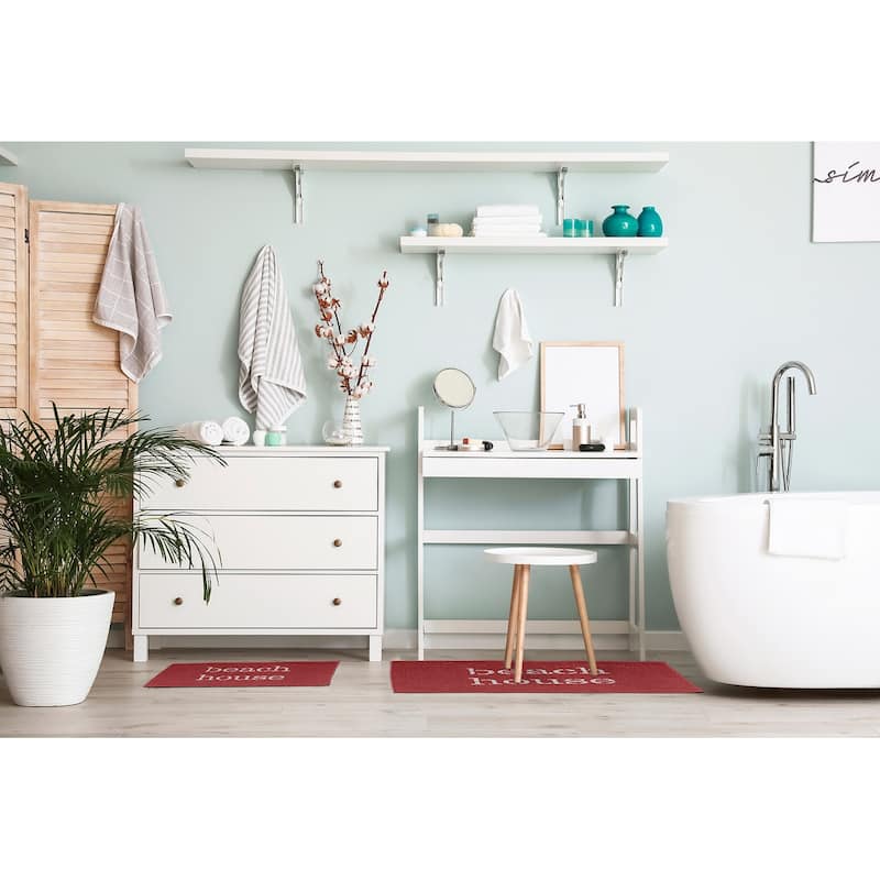 Beach House Nautical Chenille Rug